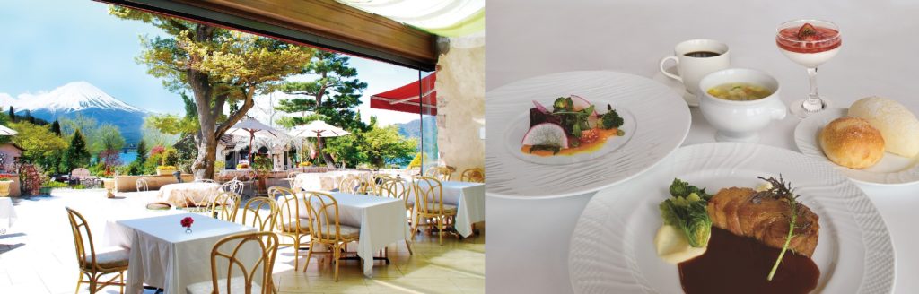 河口湖 音楽と森の美術館　レストラン 食事内容レストラン 食事内容