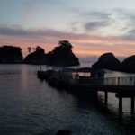 堂ヶ島の夕暮れ